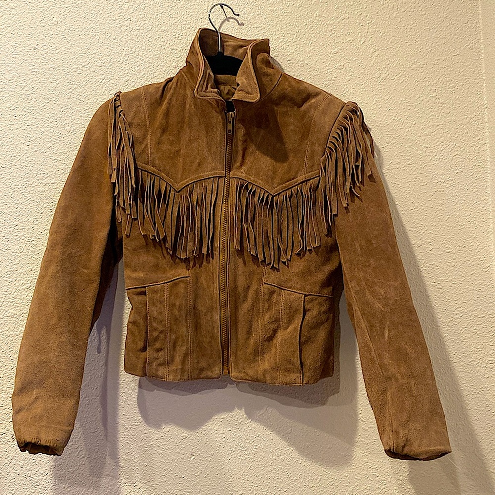 90s Wilsons Fringe leather jacket